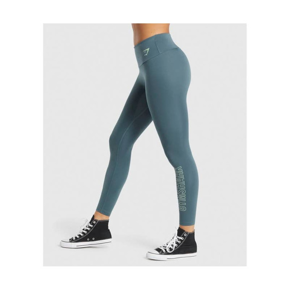 NWT!! Gymshark - Training Graphic Leggings - Teal - Picture 3 of 6